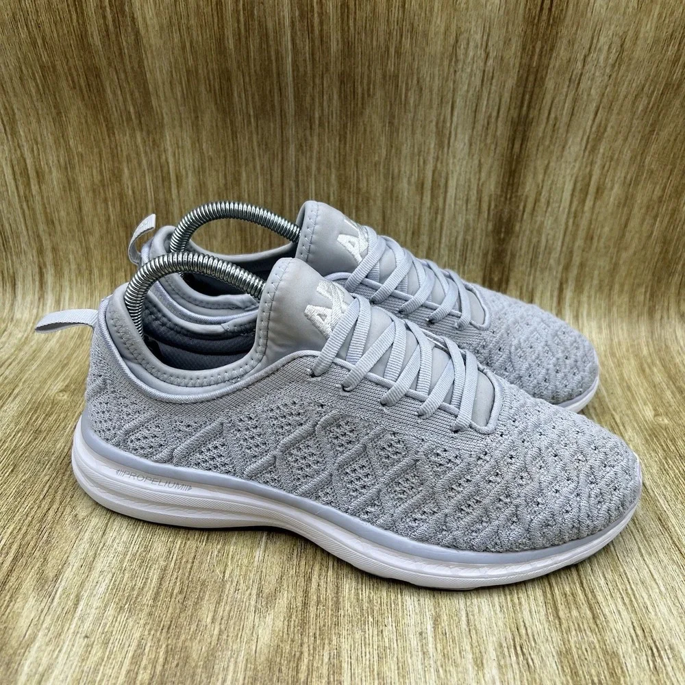 APL TechLoom Phantom Women's Size 9.5 Grey Knit Running Shoes Propelium Training